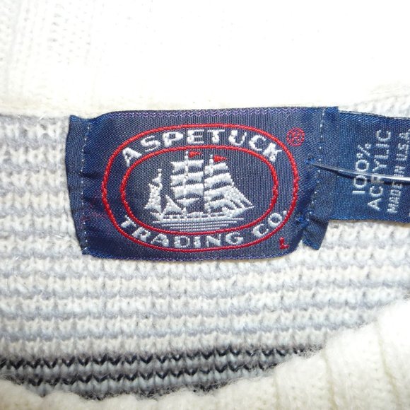 ASPETUCK TRADING CO MEN SWEATER MADE IN USA SZ LARGE NWOT - Picture 2 of 4